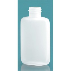 1 1/4 oz Natural LDPE Straight Sided Oval (Bulk), Caps NOT Included