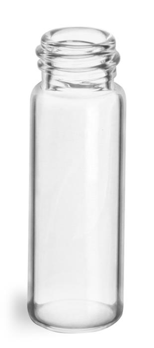 1 dram Clear Glass Vials (Bulk), Caps NOT Included
