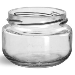 140 ml Glass Jars, Clear Glass Wide Mouth Jars