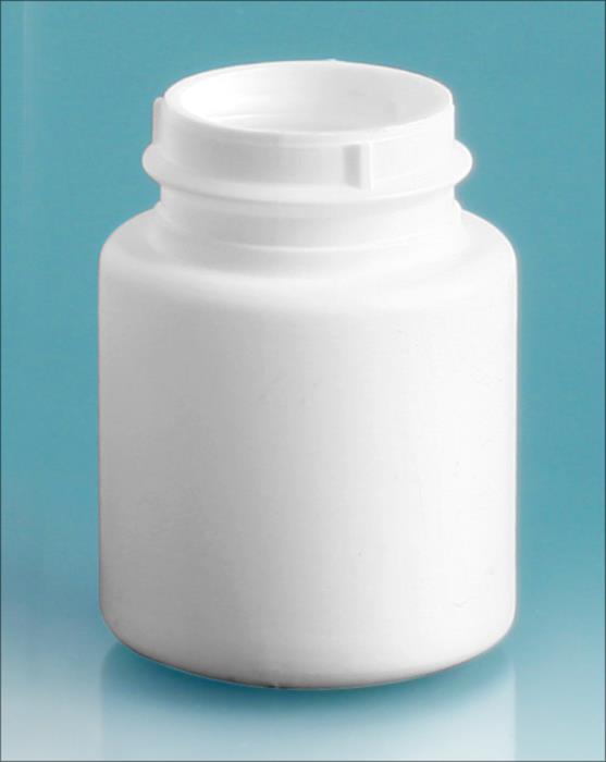 30 cc White HDPE Powder Bottles (Bulk), Caps NOT Included