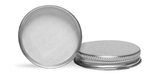53/400 Metal Caps, Silver Aluminum PE Lined Caps