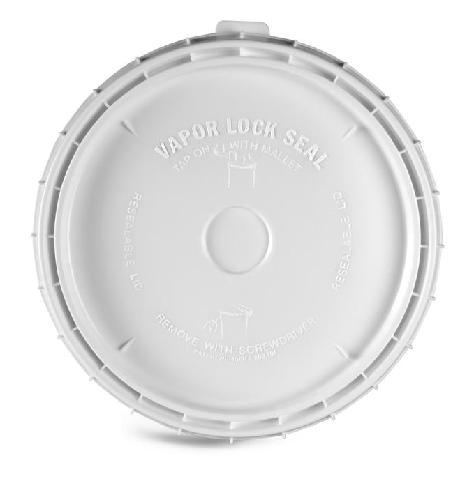 2 gal White Vapor Lock Covers