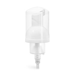43 mm White Polypro Foamer Pump w/ Clear Hood