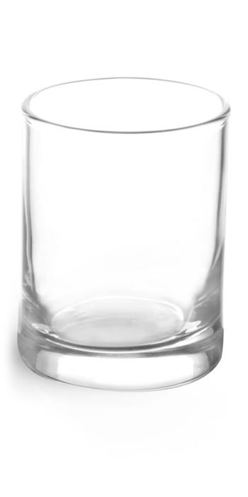 3 oz Clear Glass Candle Jars