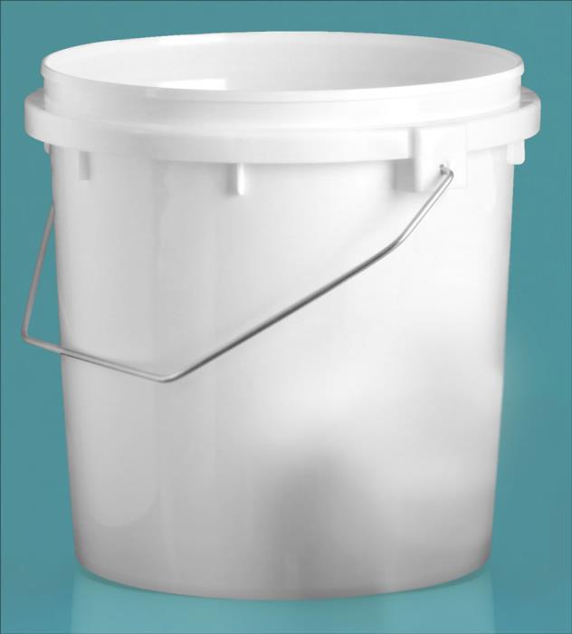 1 gal White HDPE Pails