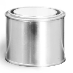 1/4 Pint Round Metal Paint Cans w/ Plugs