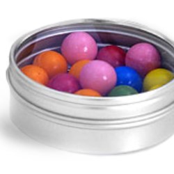 2 oz Metal Tins w/ Clear View Tops