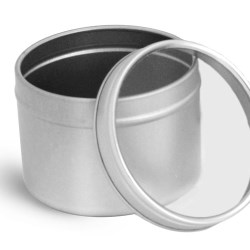 4 oz Metal Tins w/ Clear View Tops