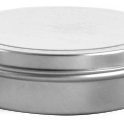 3 oz * Flat Metal Tins w/ Rolled Edge Covers