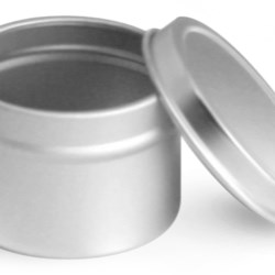 1 oz Deep Metal Tins w/ Rolled Edge Covers