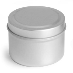 2 oz * Deep Metal Tins w/ Rolled Edge Covers