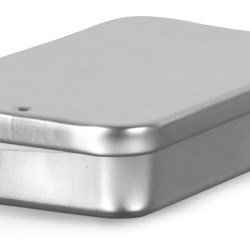 Metal Containers, Slide Top Metal Tins