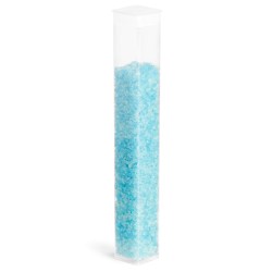 140 ml Square Clear PVC Square Flex Tube w/ Plug