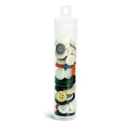 35 ml Clear PET Round Tubes w/ Natural Hang Tab Plugs