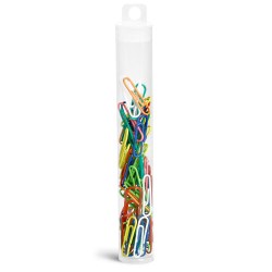 55 ml Plastic Tubes, Clear Propionate Round Tubes w/ Natural HDPE Hang Tab Plugs