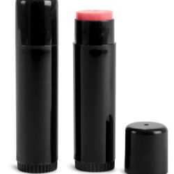 .50 oz Black Polypropylene Lip Balm Tubes