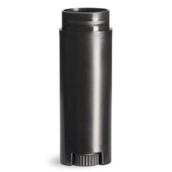 .15 oz Black Lip Balm Tubes, Oval Lip Balm Tubes (Bulk), Caps Not Included