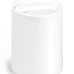 2 oz Paperboard Containers, White Paperboard Powder Tubes w/ White Sifter Caps