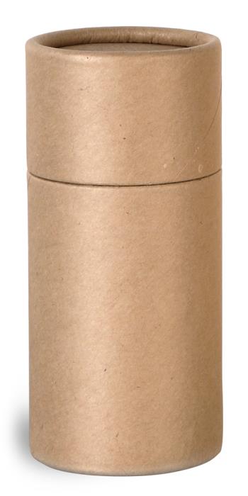 2 oz Brown Paperboard Push Up Lip Balm Tubes