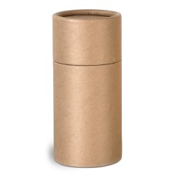 2 oz Brown Paperboard Push Up Lip Balm Tubes