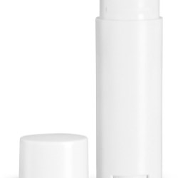 .15 oz White Oval Lip balm tubes w/ Caps