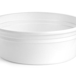 8 oz White Polypro Tubs (Bulk), Lids NOT Included