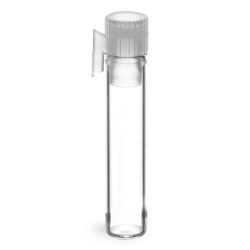 Clear Glass Perfume Sampler Vials w/ Natural PE Stopper No Applicator