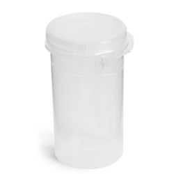 100 ml Natural Polypropylene Hinge Top Vials w/ Tamper Evident Seal