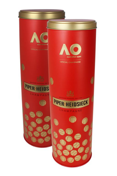 Piper-Heidsieck Champagne chooses premium metal packaging to celebrate excellence and sportsmanship at the Australian Open