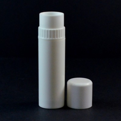 .25 oz White Collar Lip Balm Container, 3.06 Tall with Cap - #625 Collar_3710258401