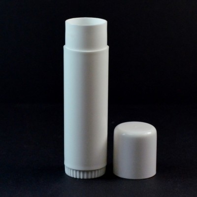 .50 oz White Classic Lip Balm Container, 3.72 Tall with Cap - #750 Lightweight_3710508401