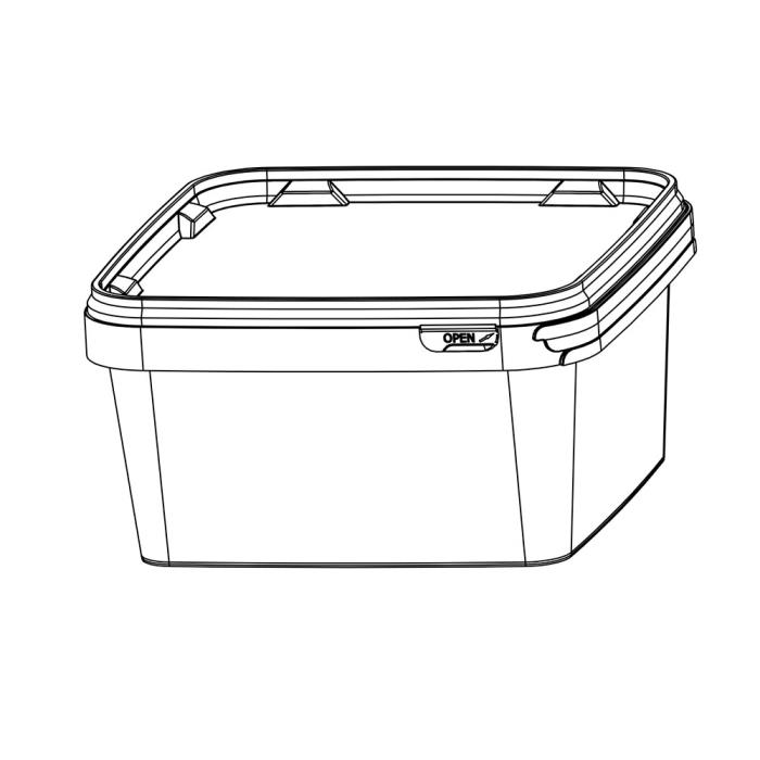 SuperCube Square 200 x 200 mm 2,7 ltr - 6029
