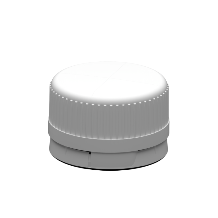 28mm PolyVent® 262 Flat Cap Tamper Evident