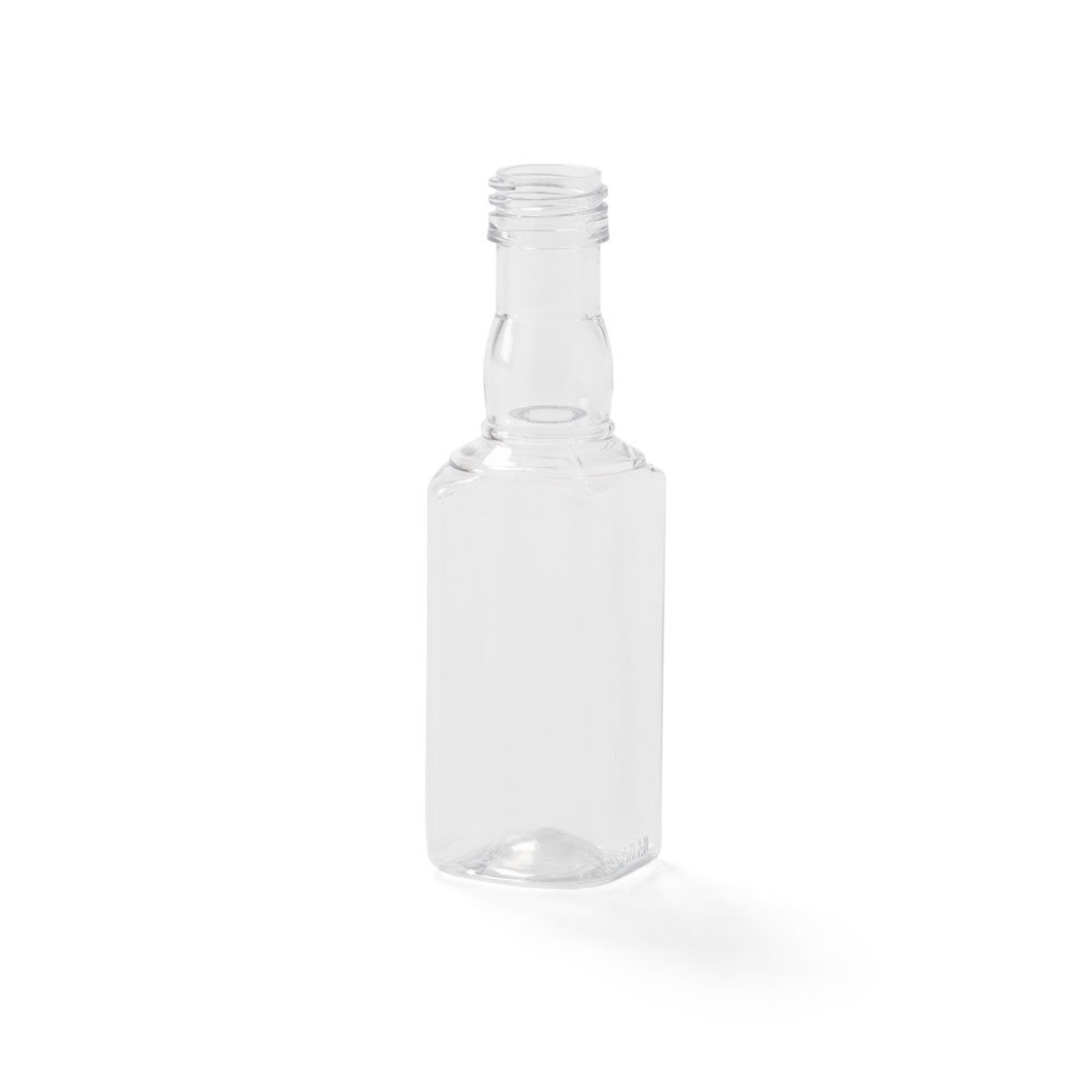 50ml Liquor Mini Square PET - ROPP - B18SQ50T