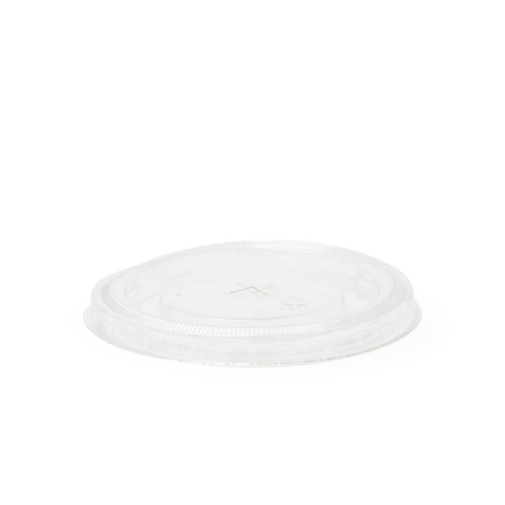 403 PET Flat Lid with Straw Slot - DLTI403SSPET