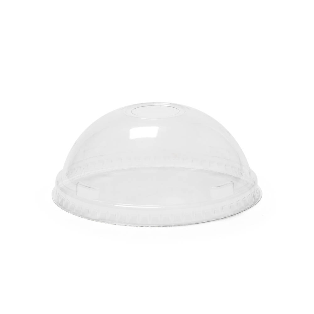 403 PET Dome Lid with 1 Hole - DLTI403PETDOME
