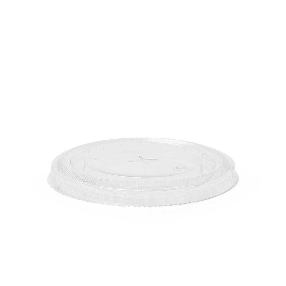 314 PET Flat Lid with Straw Slot - DLTI314SSPET