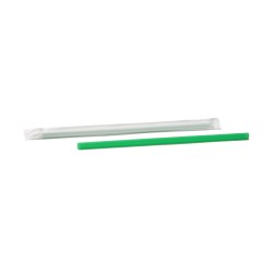 7.75 in. Green Giant Straw Paper Wrapped  - STRAW7.75 1716656