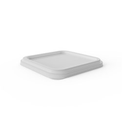 L4X4CIMLP - Square In-mold labeled Lid