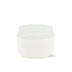 .75oz Double Wall Round Base In-Mold Frosted Jar PP/PS - JDW0C53RIPS