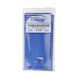 Table Cover Navy 54 x 108 1.31 mil Embossed