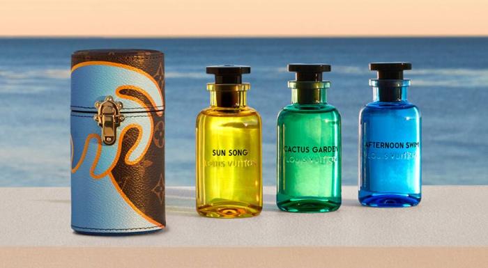Sun Song, Cactus Garden and Afternoon Swim, three new fragrance creations from Louis Vuitton inspired by California summer