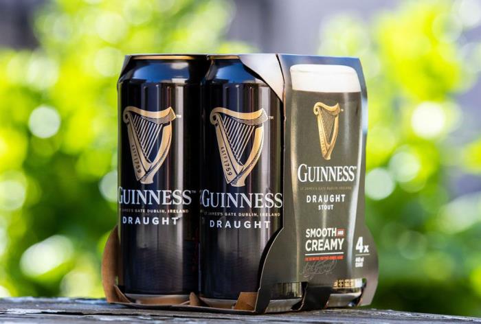 Guinness removes plastic packaging from its beer packs