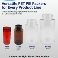 Versatile PET Pill Packers for Every Product Line