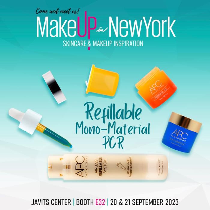 Refill & Recharge at MakeUp in New York with APC Packaging
