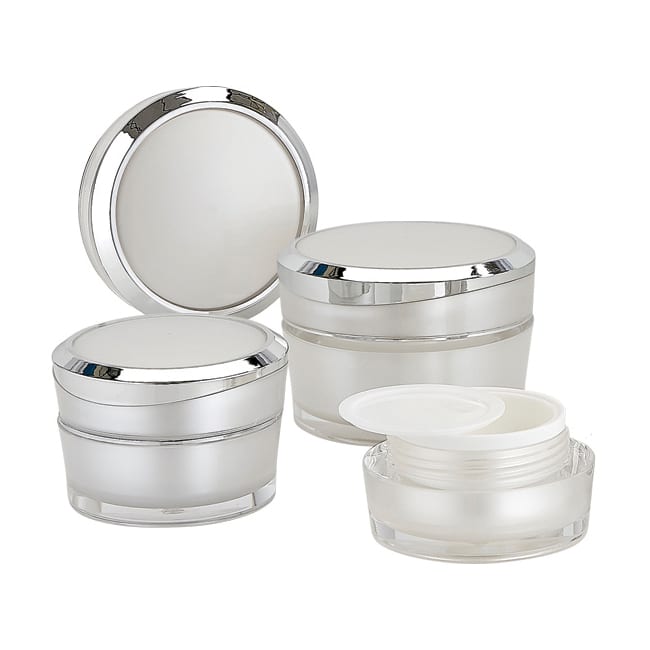 XLA | Shiny silver aluminum accent jar