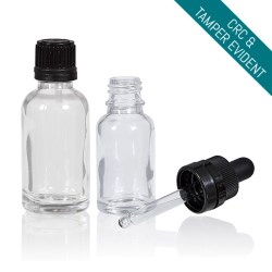 CREW015 | 15 ML Boston Clear Glass Bottle