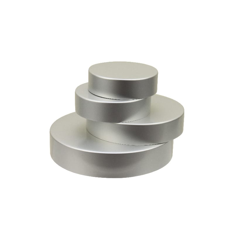 O_HPA70/400MS | In-Stock 70/400 Matte Silver High Profile Caps