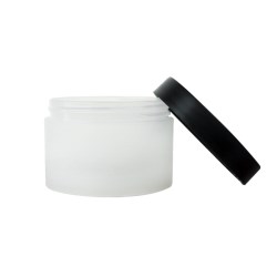 O_HBPP030_B | 30 ML In-Stock Black Cap Thick Walled PP Jar
