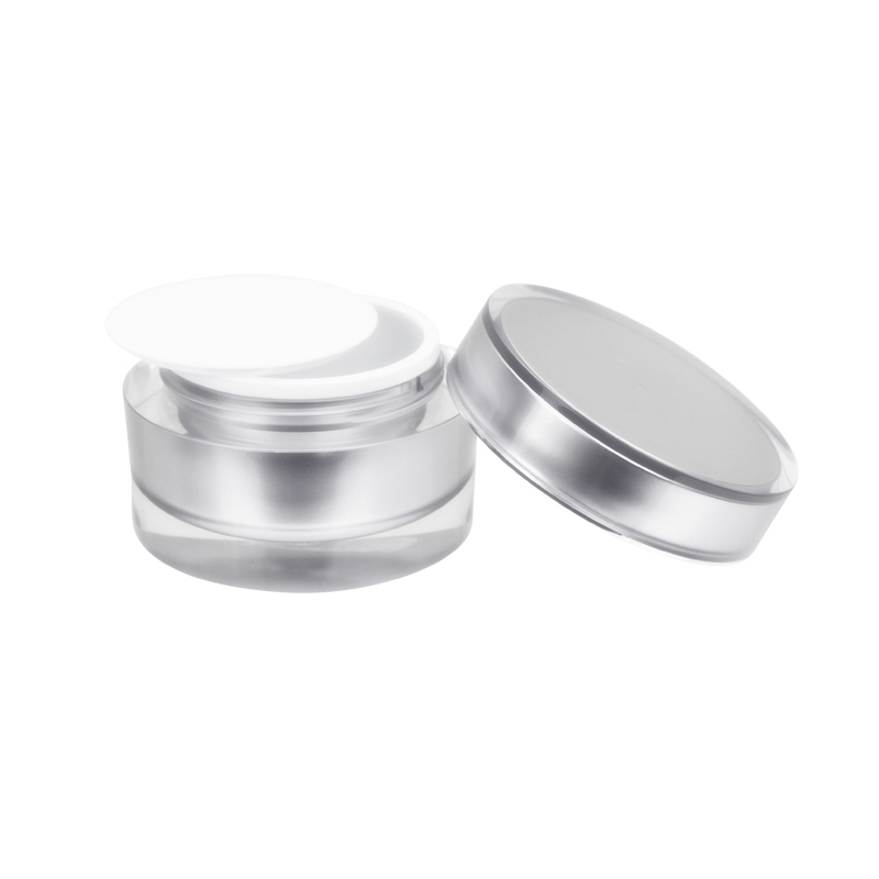 O_J08015 | 15 ML In-Stock Catching Eye Silver Jar